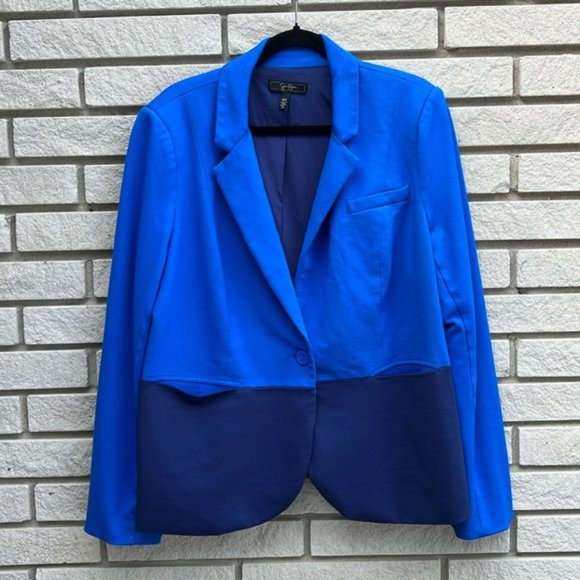 Jessica Simpson Blue and Navy Blazer - Picture 1 of 7